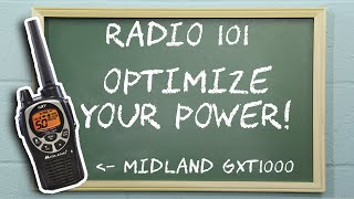 How to set the power level on a Midland GXT1000 | Radio 101