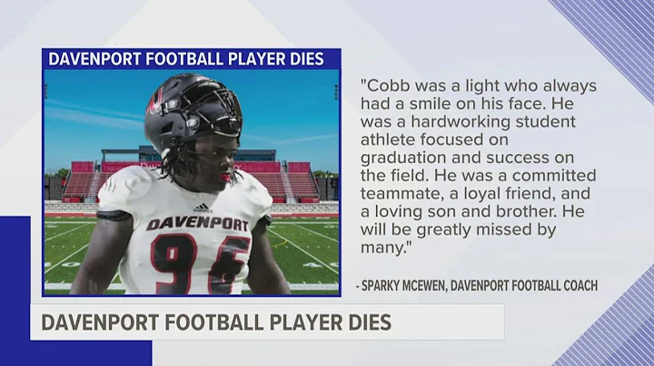 Davenport football player dies