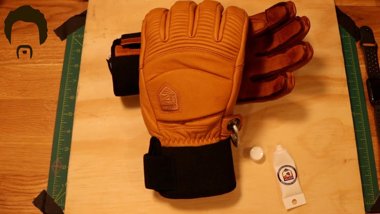 Silently Oiling My New Hestra Leather Fall Line Ski Gloves With Hestra Leather Balm - Asmr