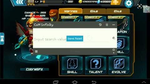 Com infinity how to hack hp and shield