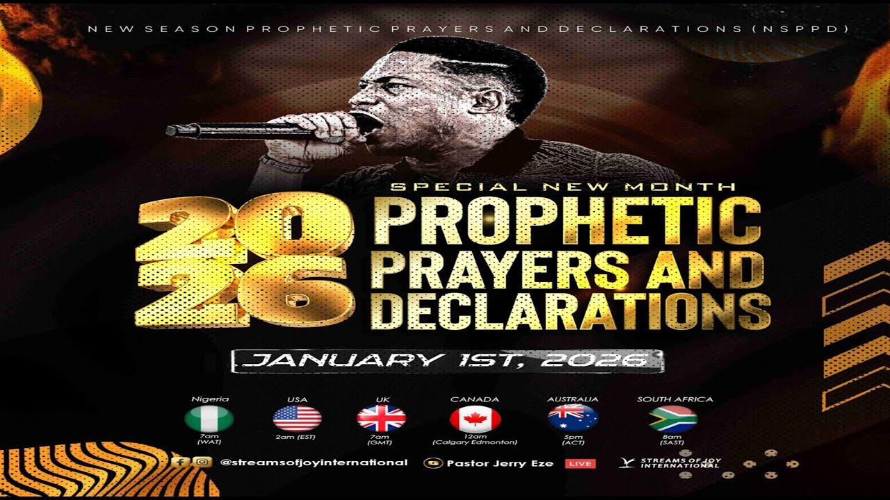 ⁣SPECIAL NEW MONTH PROPHETIC PRAYERS AND DECLARATIONS [DAY 1] || NSPPD || 1ST JANUARY 2026