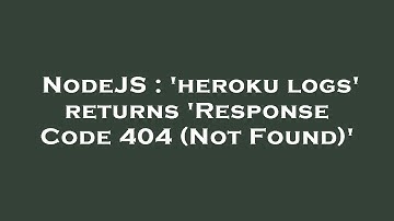NodeJS : 