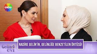 Sunuuz Buse Varol, Yatak Örtüsünü Gelinlik Gibi Kullanıyor Gelin Evi 1683. Bölüm