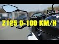 2019 kawasaki z125 0100 kmh  060 mph