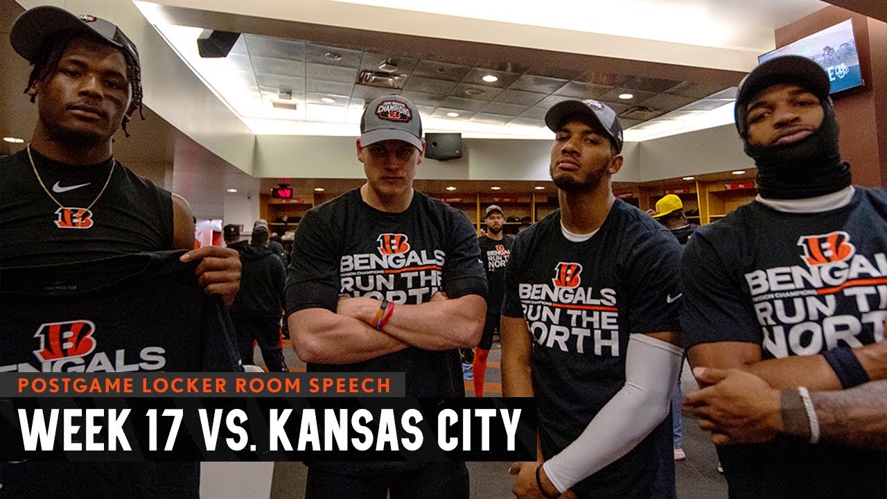 Inside the Locker Room After the Bengals Won the AFC North YouTube