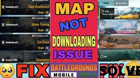 BGMI (pubg) MAP NOT DOWNLOAD(downloading nan%) issue solve!!