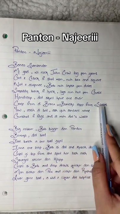Panton - Najeeriii #panton #najeerili #dancehall #jamaica #lyrics #