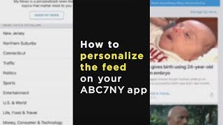 New Eyewitness News App: How to personalize the news feed screenshot 1