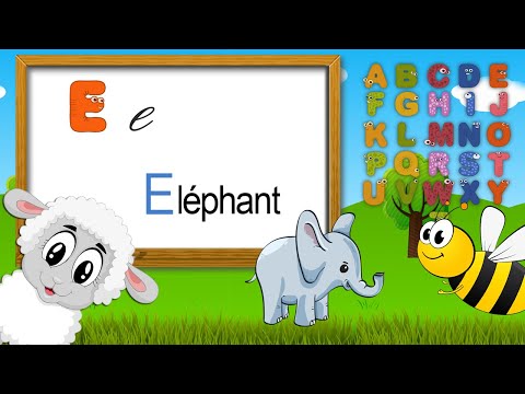 L'alphabet avec les animaux en français