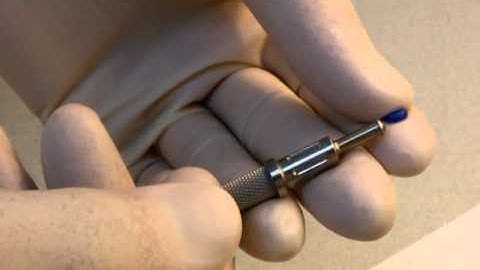 How to Change a Denture "Locator" Male Insert.