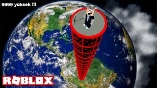 Dünyanın Dışına Çıktık En Uzun Kuleyi Yaptık - Panda Ile Roblox Tower Master