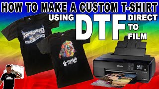 How To T-Shirts DTF Transfers (Direct Film Transfers) [DTF Transfer Review PART - YouTube
