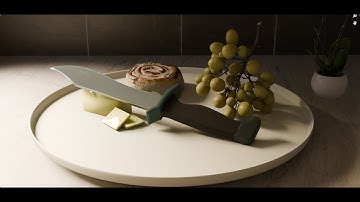 Finishing my bowie knife model in blender!