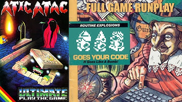 Atic Atac [1983] ZX Spectrum Runplay of All 3 Characters