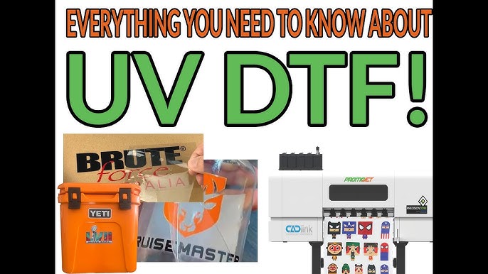 How to Apply a UV Permanent Adhesive DTF - UV DTF Decal - Waterproof  Tumbler Sticker 