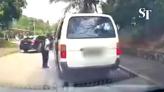 Malaysia: School van driver seen picking up kid from a moving vehicle arrested