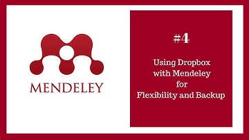 Mendeley Tutorial 4 of 16: Using Dropbox with Mendeley for Flexibility and Backup