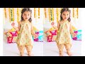 Baby Halter Neck Kurti With Tulip Salwar Cutting And Stitching/3 to 4 year Baby Kurtha Salwar