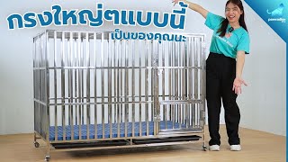 กรงสแตนเลสท่อเหลี่ยม 3ไซส์ขายดี | Pawradiseshop