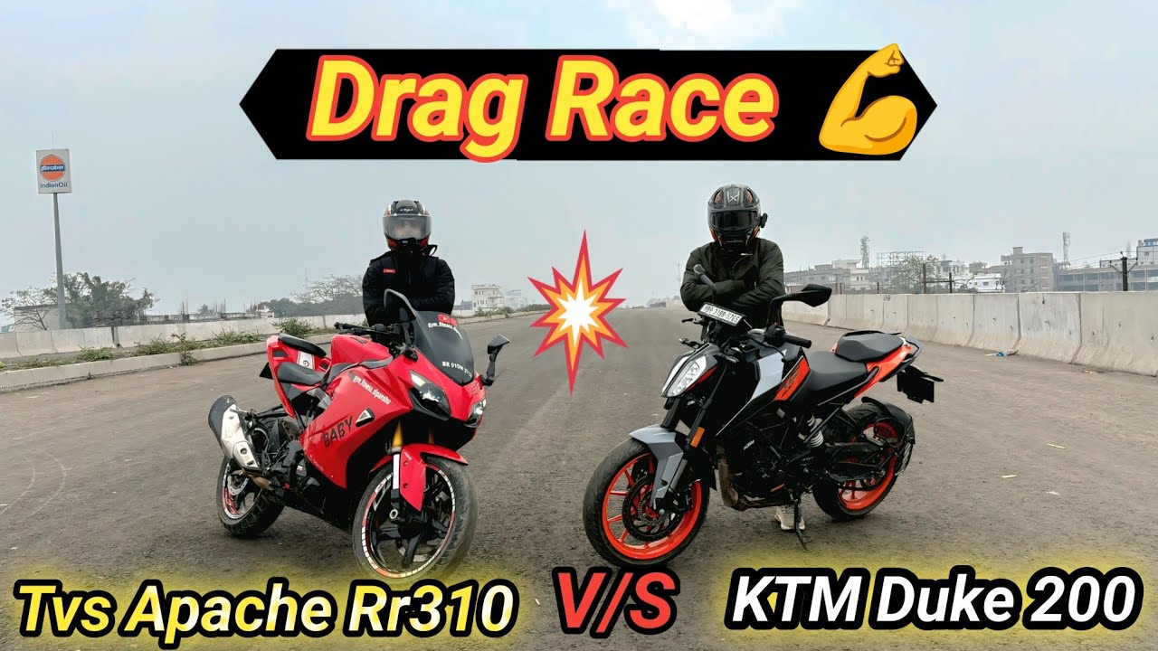 Apache RR 310 vs KTM Duke 200 | Ultimate Drag Race 🔥 Who Wins?