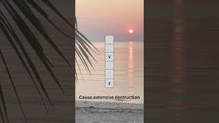 Crossword #8 is 'Cause extensive destruction'. Comment your answers. #crosswords  #englishdailydose