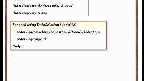 3-Utilización de Data Selector en For each con cláusula USING