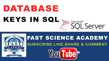 Keys in SQL | Database | in Urdu/Hindi by FAST Science Academy