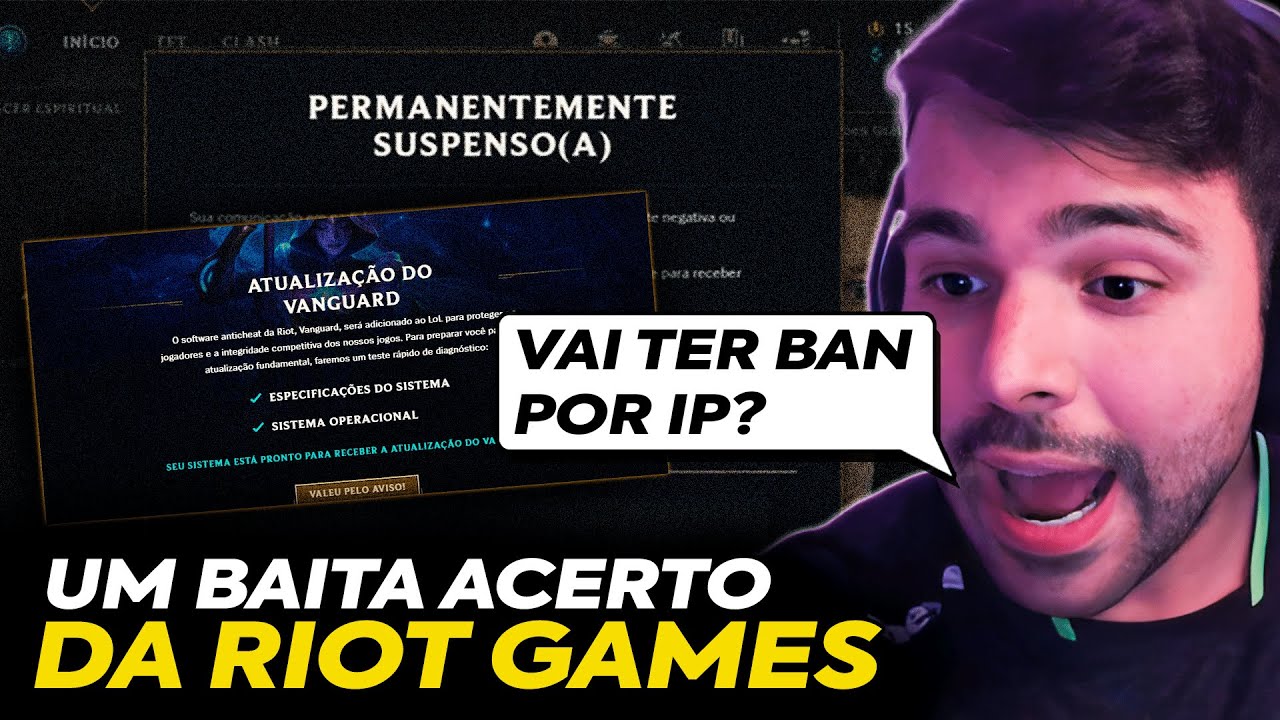 A RIOT VAI COMEÇAR a DAR BAN em HARDWARE? ELES VÃO GIVAR PLAYERS PARA ...
