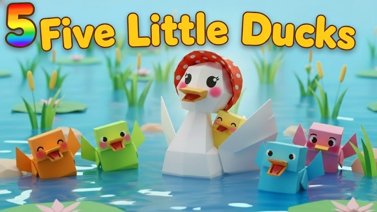 5 Little Ducks Song | Learn Numbers & Colors | DeKids Music