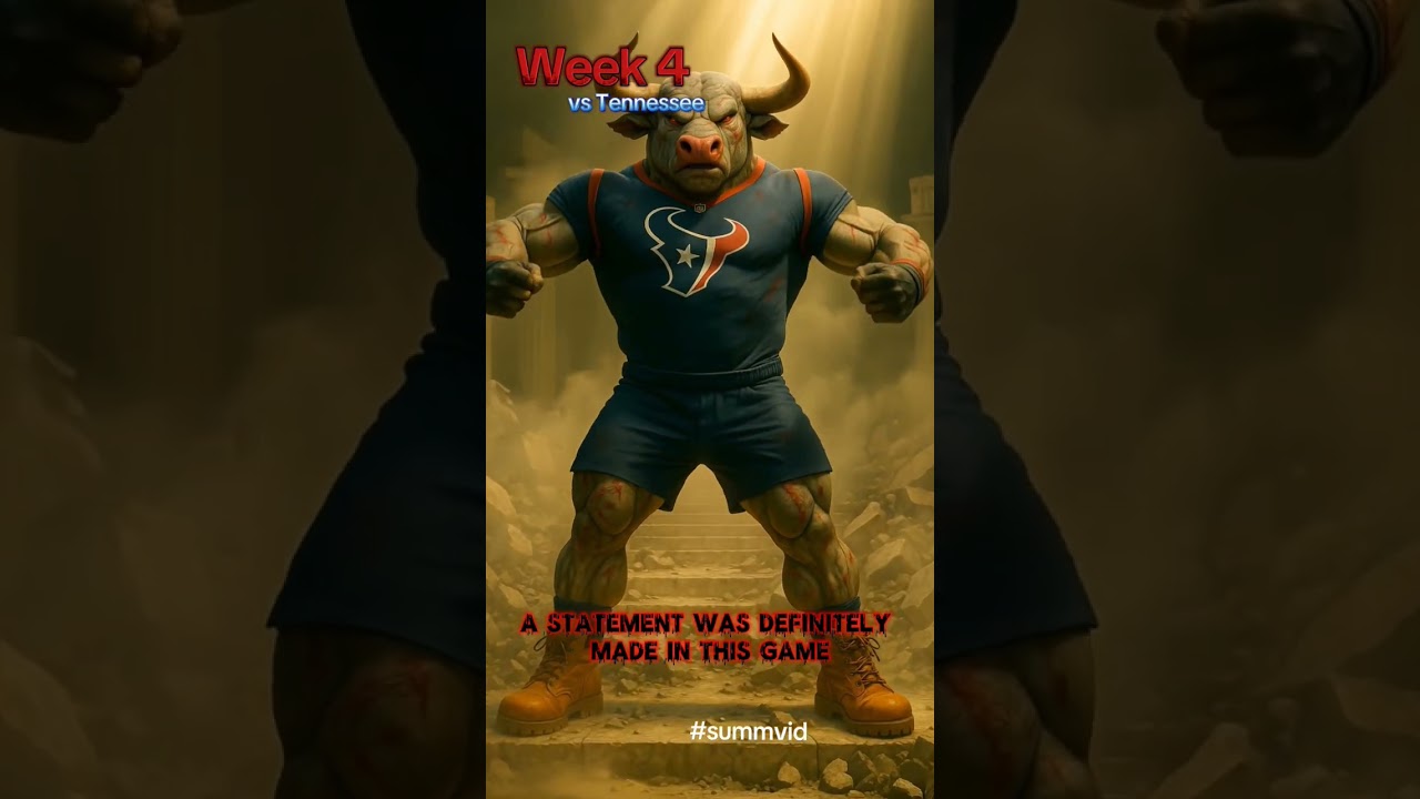 Week 4| Texans vs Titans "Statement win" 