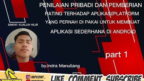 REVIEW ULASAN APK APPBUILDER PEMBUATAN APLIKASI ANDROID BY.INDRAYANTO MANULLANG SMKN1 LABURA PART1
