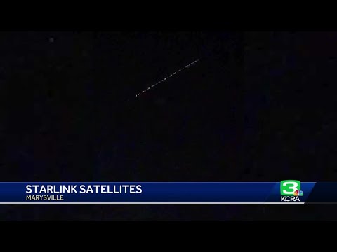 Starlink satellites spotted across Northern California skies