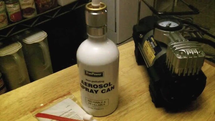 EWK Patented Aluminum Refillable Aerosol Spray Can with Nozzles