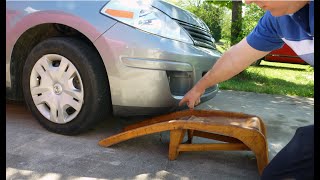 Car too low for your ramps? here is a hack / tip for car ramps that are taller than your bumper
