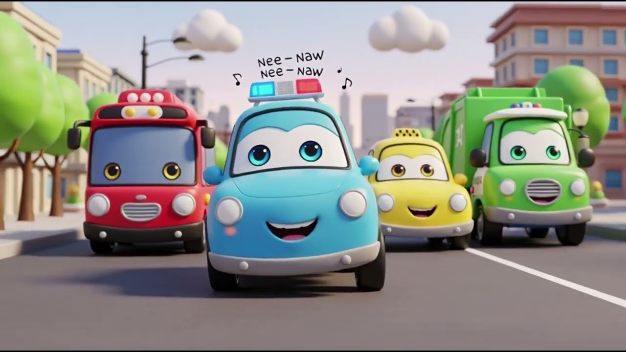 Busy City Vehicles Song 🚦 | Nursery Rhymes & Baby Songs