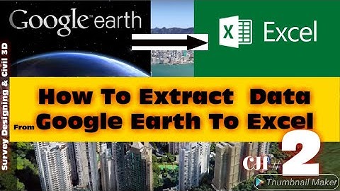 How To Extrac Data From Google Earth To Excel By Using TCX Convertor.CH#2