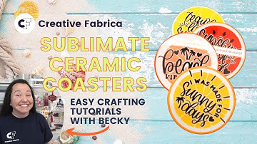 How to Sublimate Ceramic Coasters | Easy Cricut Craft