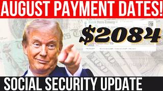 AUGUST PAYMENT DATES RELEASED SOCIAL SECURITY! SSA SSI SSDI Payments | Social Security Update