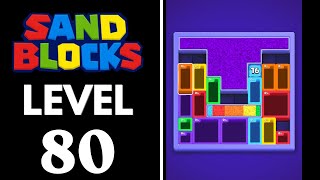 Sand Blocks: Drop Puzzle Level 80 Walkthrough 