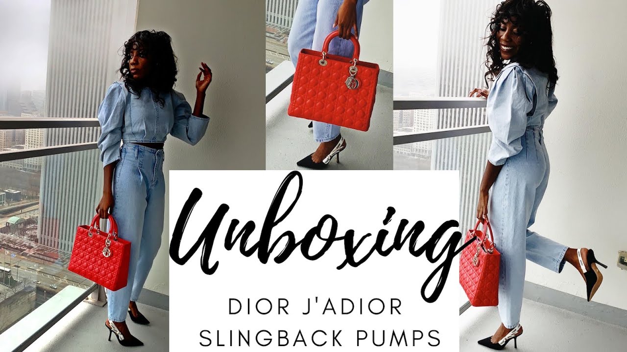 Dior J'ADIOR Slingback Shoes Unboxing
