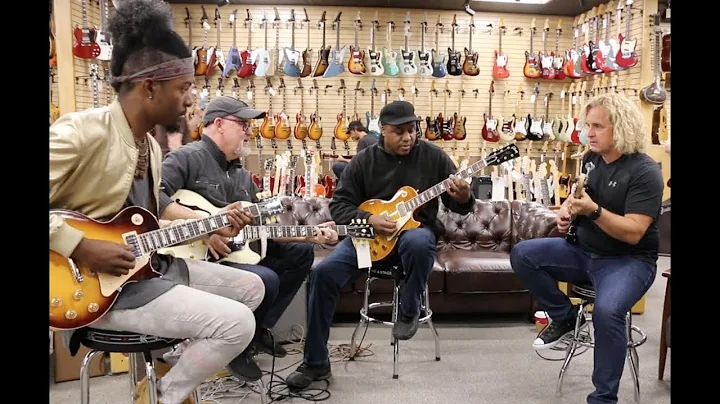 AMAZING JAM! Henny Hendrexz, Tim Pierce, Conrad Lee & Jason Scheff at Norman's Rare Guitars