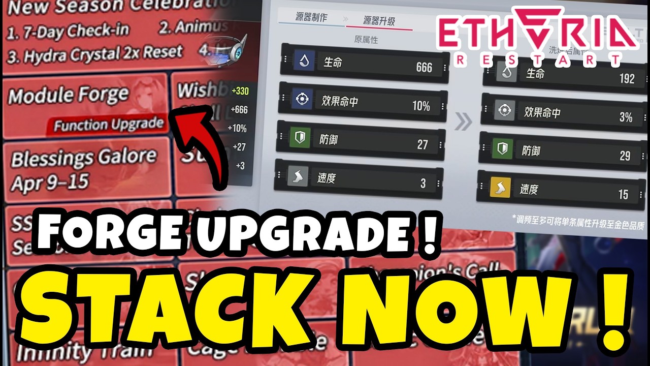 START STACKING STAMINA NOW or REGRET IT Later (Module Forge Revamp