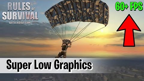 Rules Of Survival : Lag & Stuttering Fixed For Low End PCs (Super Low Graphics)