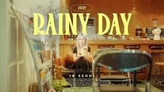 🌧️ A Rainy Day in Seoul | Chill Cafes, Mangwon Market, Vegan Food 🍲