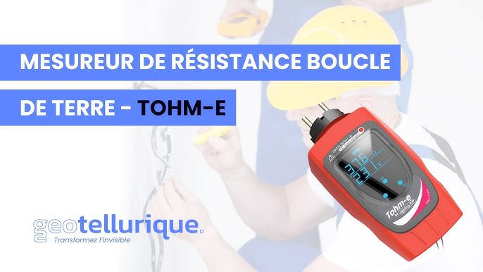 Testeur de résistance de terre DT-300 Catu, LCD, Etalonné RS