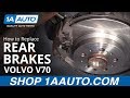 How to Replace Rear Brakes 2001-07 Volvo V70
