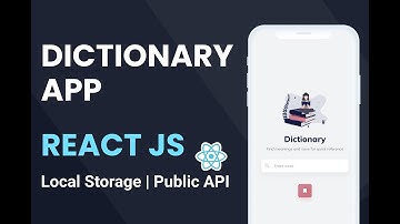 Dictionary Part 8 | React App | Using Public API