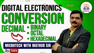Conversion from Decimal to Binary, Octal & Hexadecimal | By Mathur Sir