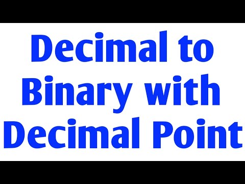 Decimal to Binary with Decimal Point Step by Step Explained