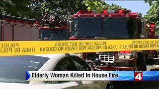 Elderly woman killed in house fire